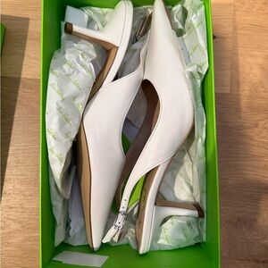 NWT White Sling Backs